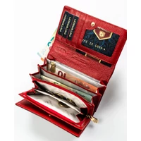 Kép 5/6 - Peterson Női Bőr Pénztárca Ptn Ps112-Fds-1824 Red - Piros