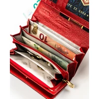 Kép 6/6 - Peterson Női Bőr Pénztárca Ptn Ps112-Fds-1824 Red - Piros