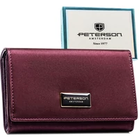 Kép 1/10 - Peterson Női Pénztárca - Echo És Természetes Bőr Ptn Ps112-Hnl-2920 Purple
