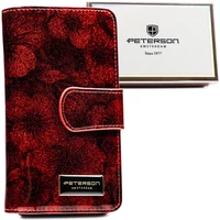Kép 1/9 - Peterson Női Bőr Pénztárca Ptn Ps116-Fds-1626 Red - Piros