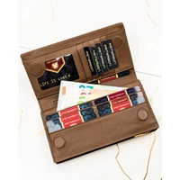 Kép 6/8 - Peterson Női Pénztárca - Echo És Természetes Bőr Ptn Ps1431-Hnl-2852 Brown