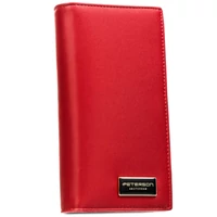 Kép 2/8 - Peterson Női Pénztárca - Echo És Természetes Bőr Ptn Ps1431-Hnl-2876 Red
