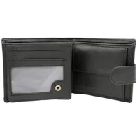 Kép 4/4 - Peterson Férfi Bőr Pénztárca Szett + Kulcstartóval Set-M-N994L-Gvt-2296 Black