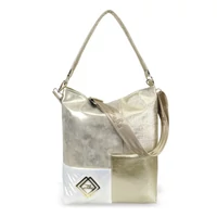 Kép 1/5 - Zellia Női Válltáska Zlb111 Pearl White-Arany