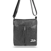 Kép 2/6 - Zellia Női Oldaltáska ZLB199 Fekete - Lakk-Crystal -