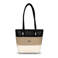 Kép 1/5 - Zellia Női Merev Válltáska Zvn22029 Fekete-Beige-Taupe