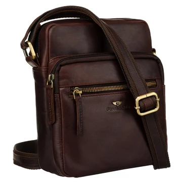 Peterson Férfi Bőr Oldaltáska Ptn 710-Opu-4611 Brown - Barna