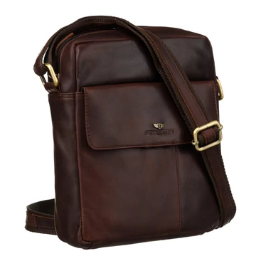 Peterson Férfi Bőr Oldaltáska Ptn 719-Opu-4734 Brown - Barna