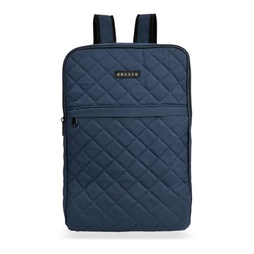 Zellia Hátizsák | Kézipoggyász Hz-104 Sötét Kék - Steppelt - Vízlepergetős - 40 X 25 X 20 Cm
