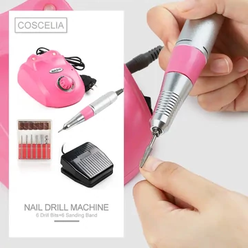 Professzionális Műköröm Csiszoló Gép - Qqs-230849 - Pink Színű