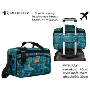 Rovicky Utazótáska - Kézipoggyász - Mintás - R-Tl15608-8848 12 - 40 X 25 X 20 Cm