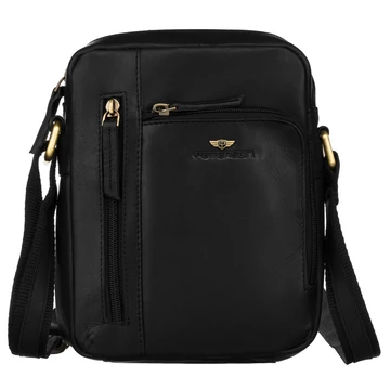 Peterson Férfi Bőr Oldaltáska Ptn Yp002-Opu-4642 Black - Black