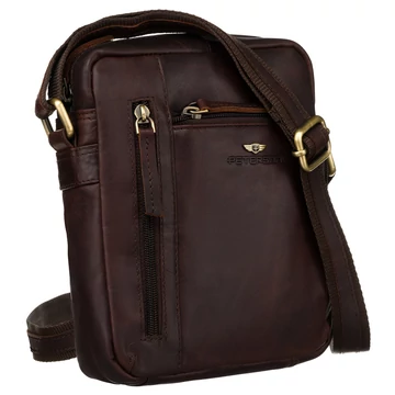 Peterson Férfi Bőr Oldaltáska Ptn Yp002-Opu-4659 Brown - Barna