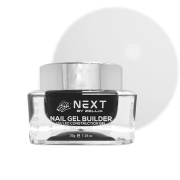 Next By Zellia Gel Builder / Epítő Zselé 30G - Hema Free - Zgb-002 - Milky White
