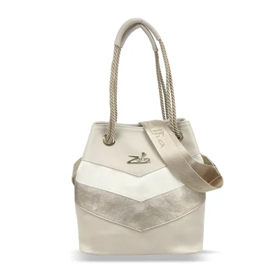 Zellia Női Válltáska 24056 Beige-Arany - Pearl -