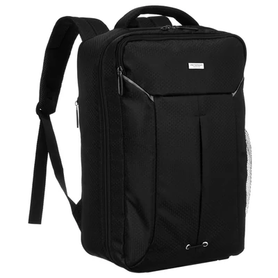 Peterson Hátizsák - Kézipoggyász -  Ptn Bocian-6408 Black - Fekete - 40 X 25 X 20 Cm -