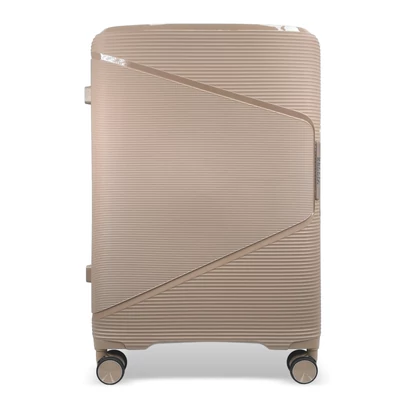 Zellia Polipropilén Bőrönd Ppb088 - Cappuccino M Méret - 65 X 44 X 25 Cm