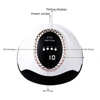 Műkörmös Uv/Led Lámpa | 268W | FEHÉR - QQF-231003