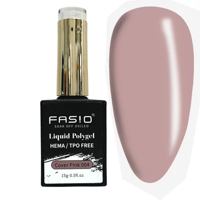 Fasio Liquid Polygel - 15G - 004 - Cover Pink - Hema/TPO mentes