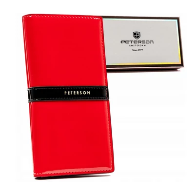 Peterson Női Pénztárca Ptn 004-Lak-9604 Red-Black