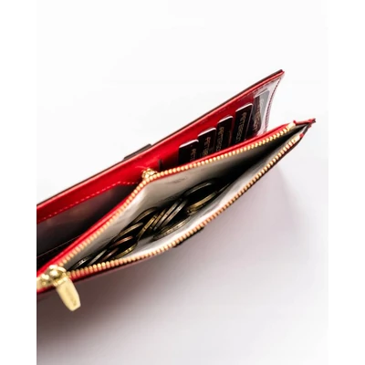 Peterson Női Pénztárca Ptn 004-Lak-9604 Red-Black