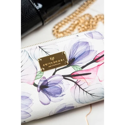 Peterson Női Pénztárca Ptn 007-F8-7845 Beige Flower 01