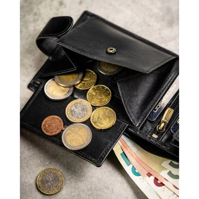 Peterson Férfi BŐR PÉNZTÁRCA SZETT + KULCSTARTÓVAL + KÁRTYTARTÓ  SET3-N992L-VT-5396 Black