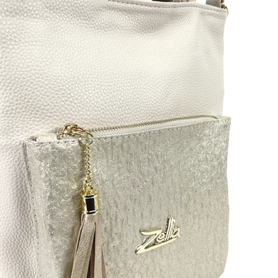 Zellia Női Válltáska/Kézitáska 17095 Beige-Arany - Strus -
