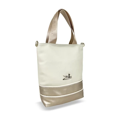 Zellia Női Válltáska/Kézitáska 21026 Beige-Arany - Brw -