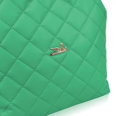 Zellia Női Válltáska 21032 Benetton Zöld - Matt - Steppelt -
