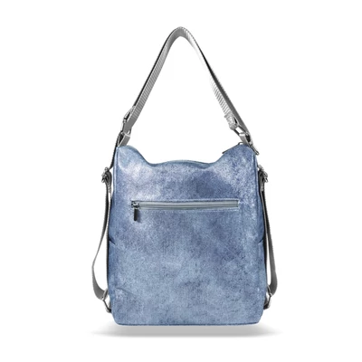 Zellia Női Válltáska/Hátizsáká Alakítható 22199 Jeans Blue - Kék