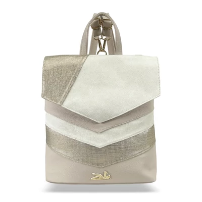 Zellia Női Hátizsák 24031 Beige-Arany - Ch-Pearl -