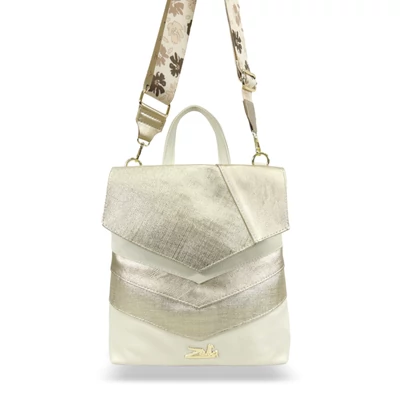 Zellia női hátizsák 24039 beige arany ch