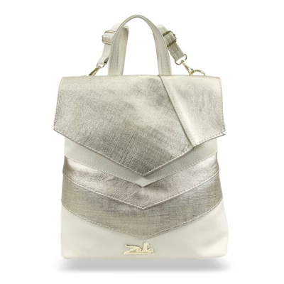 Zellia női hátizsák 24039 beige arany ch