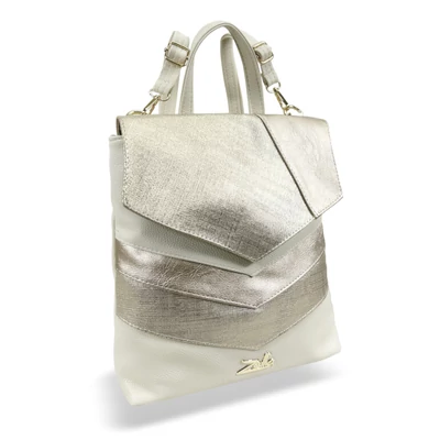 Zellia női hátizsák 24039 beige arany ch