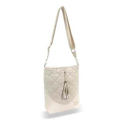 Zellia Női Oldaltáska 24034 Beige Monaco - Steppelt -