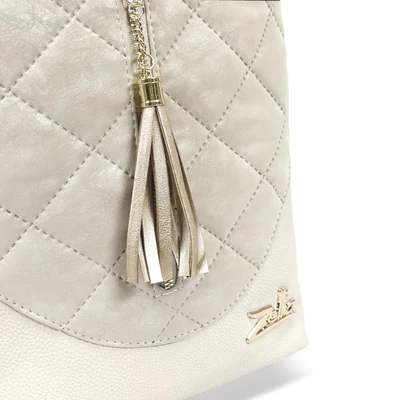 Zellia Női Oldaltáska 24034 Beige Monaco - Steppelt -