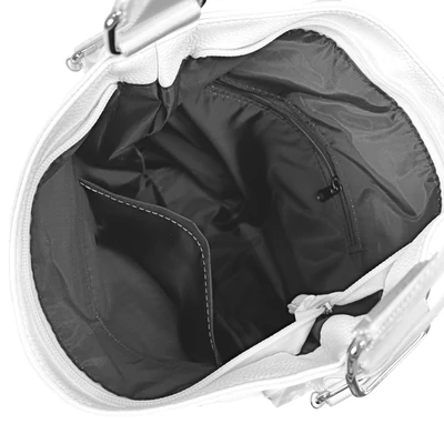 Zellia Női Válltáska/Hátizsáká Alakítható 24040 Fehér - Shiny -