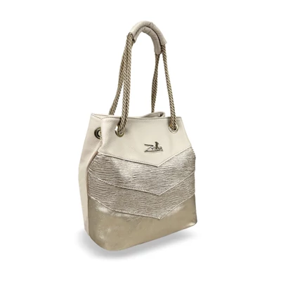 Zellia Női Válltáska 24056 Beige-Arany - Brw-Groove -