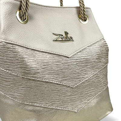 Zellia Női Válltáska 24056 Beige-Arany - Brw-Groove -