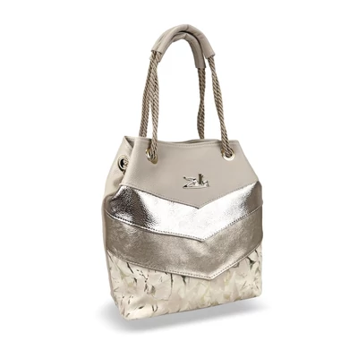 Zellia Női Válltáska 24056 Beige-Arany - Gold Leaf -