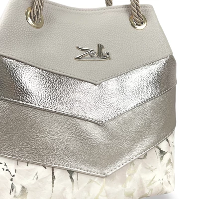 Zellia Női Válltáska 24056 Beige-Arany - Gold Leaf -