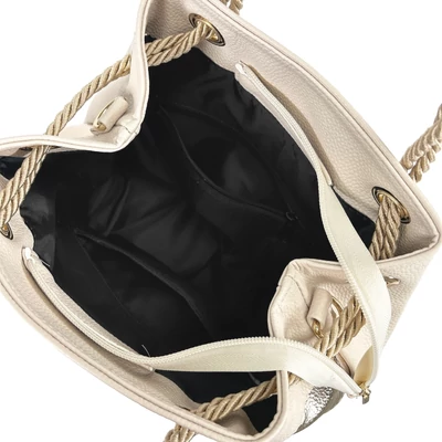 Zellia Női Válltáska 24056 Beige-Arany - Gold Leaf -