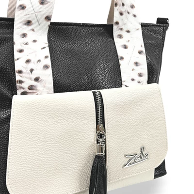 Zellia Női Válltáska 24067 - Next C. Peacock - Fekete-Beige