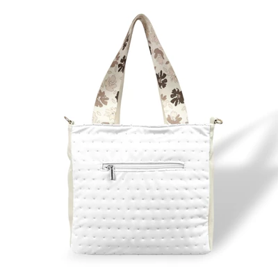 Zellia Női Válltáska 24067 - Next C. Flowers - Fehér - Beige - Arany - Ss-Ch -