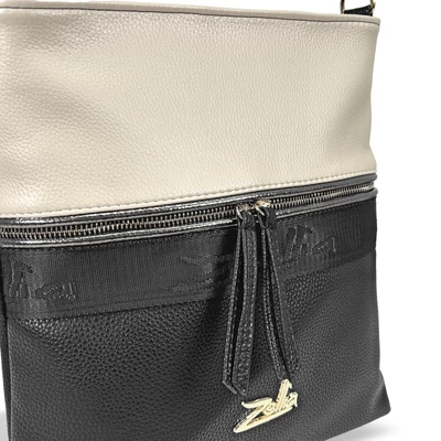 Zellia Női Oldaltáska 24074 Fekete-Beige