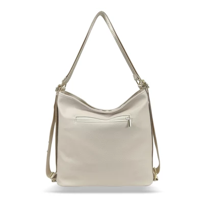 Zellia Női Válltáska/Hátizsáká Alakítható 24083 Beige - Holo Fehér -