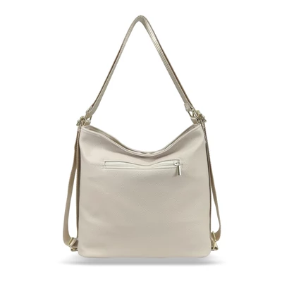 Zellia Női Válltáska/Hátizsáká Alakítható 24083 Beige-Arany - Pearl -