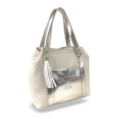 Zellia Női Válltáska 24092 Beige-Arany - Bari -