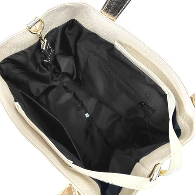 Zellia Női Válltáska 24092 Beige-Arany - Bari -